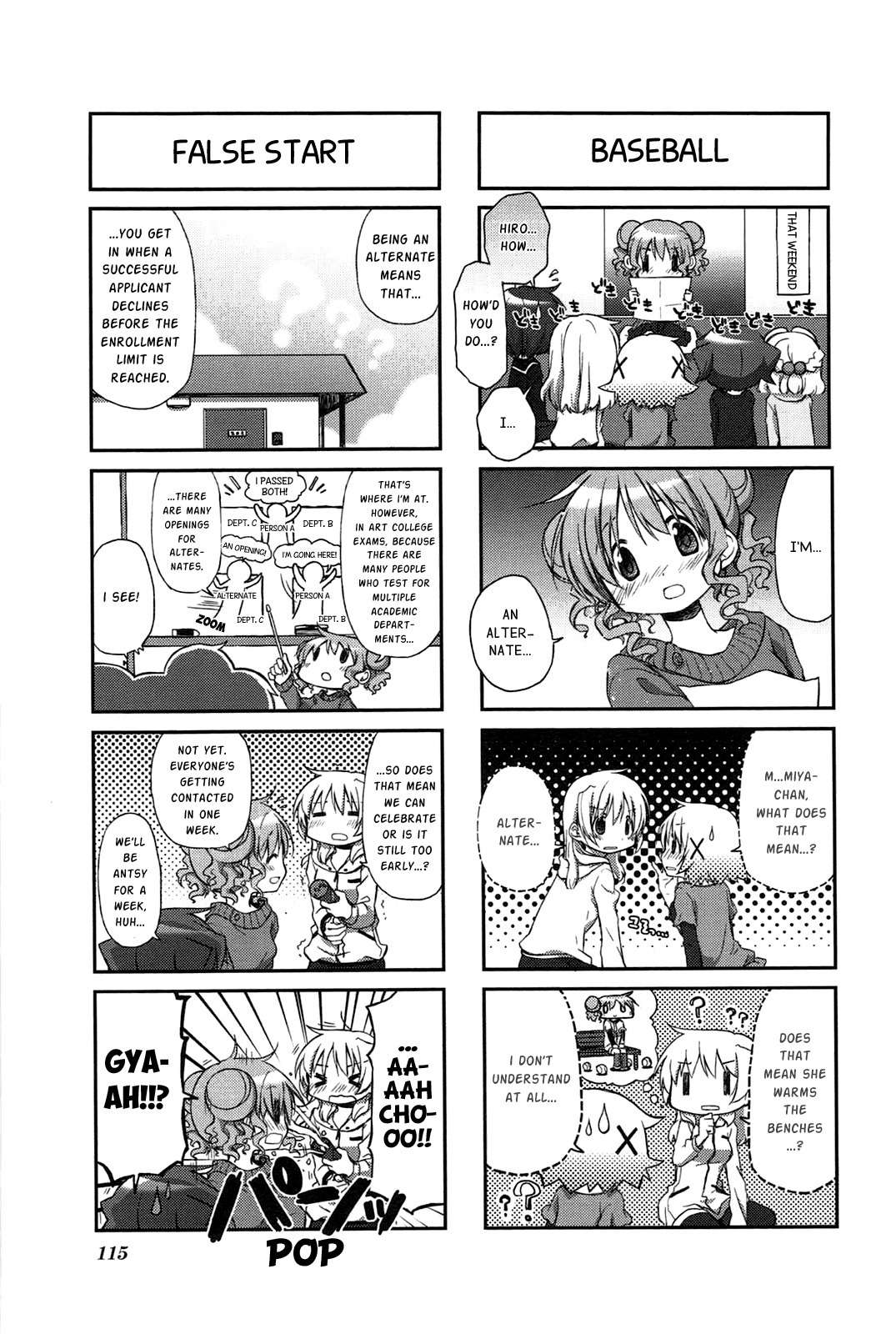 Hidamari Sketch Chapter 98 page 4 - Chapter 98