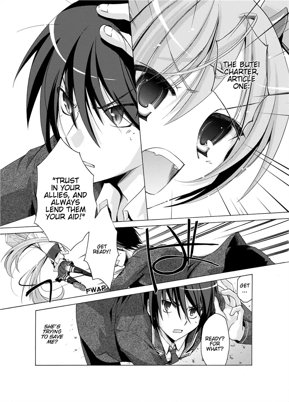 Hidan no Aria Chapter 1 page 14 - Chapter 1: Vol.1 Bullet 1: She Came From The Sky