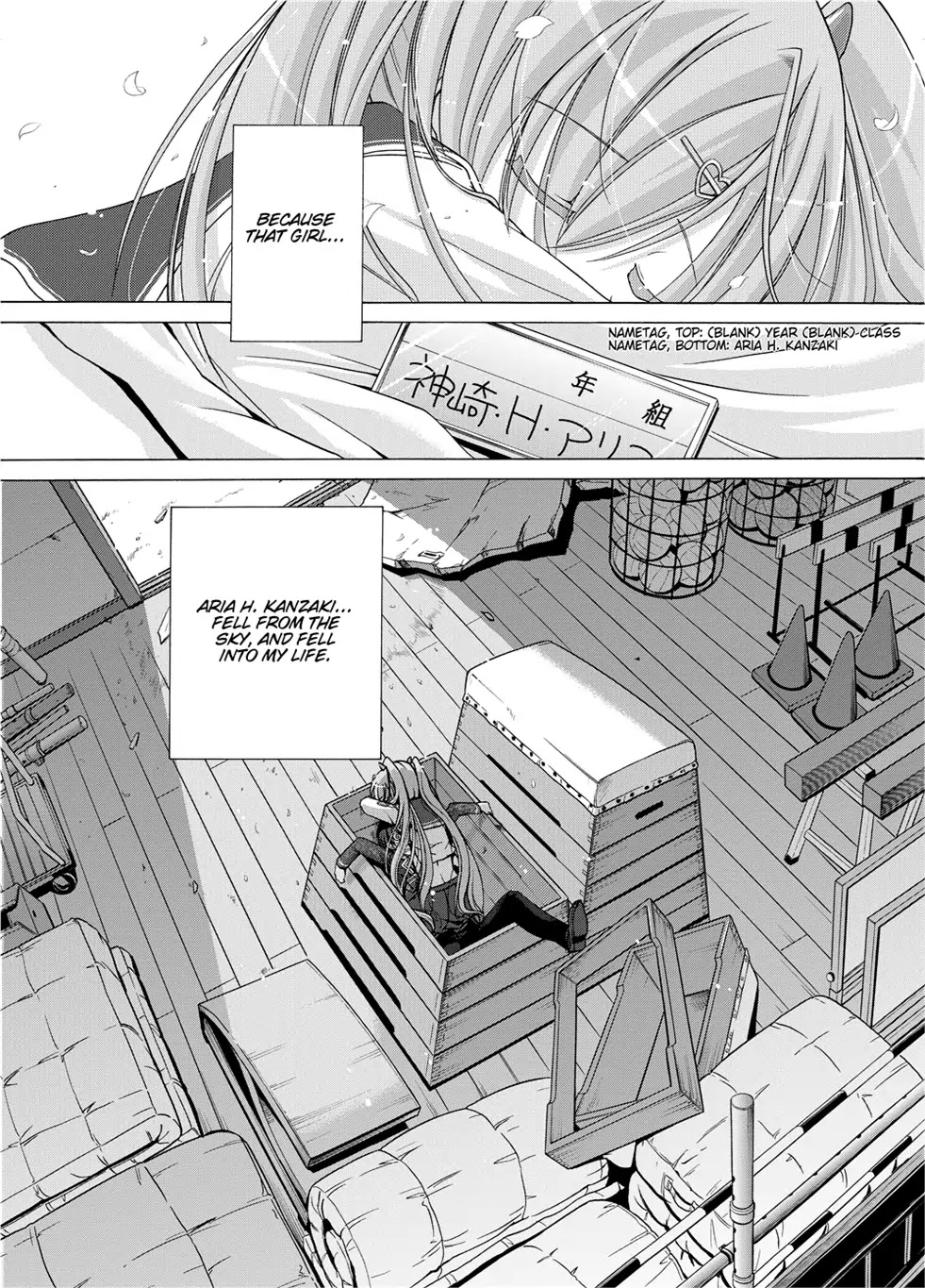 Hidan no Aria Chapter 1 page 24 - Chapter 1: Vol.1 Bullet 1: She Came From The Sky