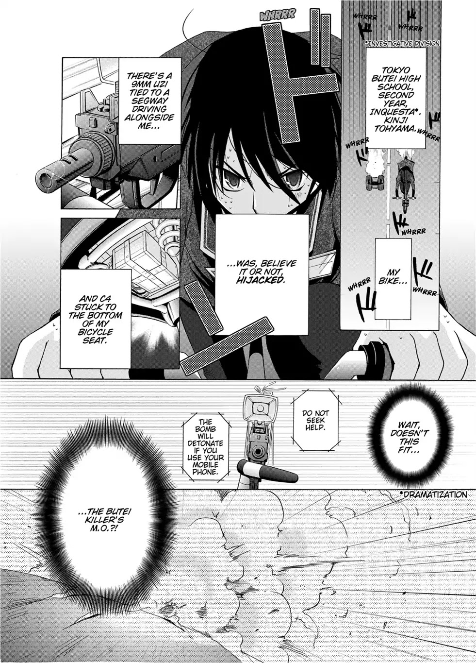 Hidan no Aria Chapter 1 page 4 - Chapter 1: Vol.1 Bullet 1: She Came From The Sky