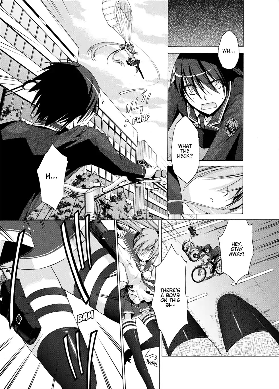 Hidan no Aria Chapter 1 page 9 - Chapter 1: Vol.1 Bullet 1: She Came From The Sky