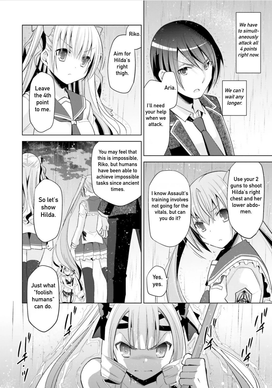 Hidan no Aria Chapter 110 page 20 - Chapter 110: 10 Minutes of Freedom