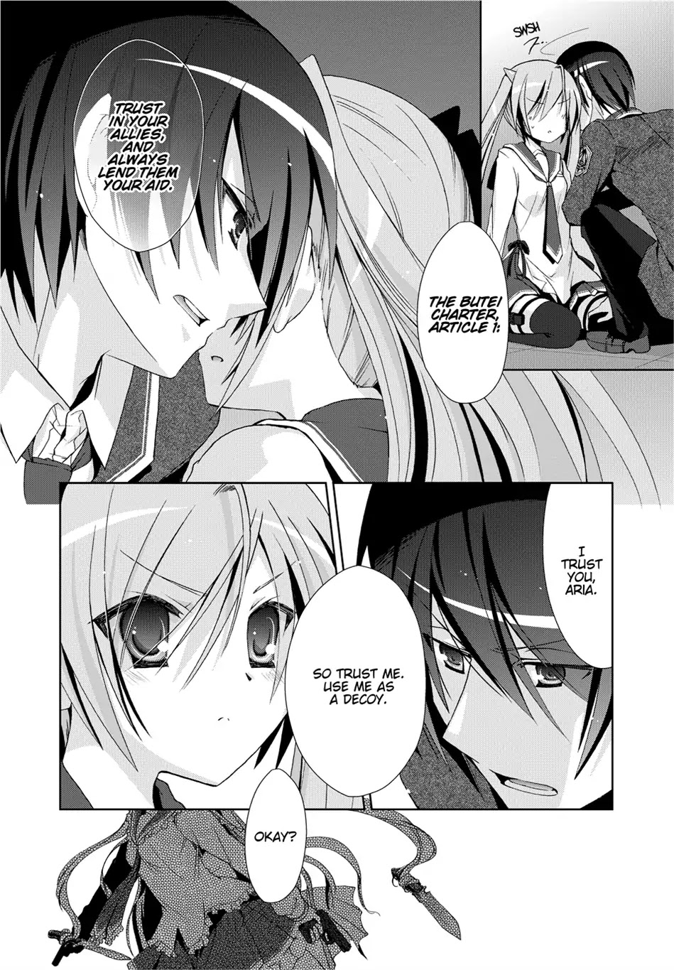 Hidan no Aria Chapter 13 page 24 - Chapter 13: Vol.3 Bullet 13: Razzo