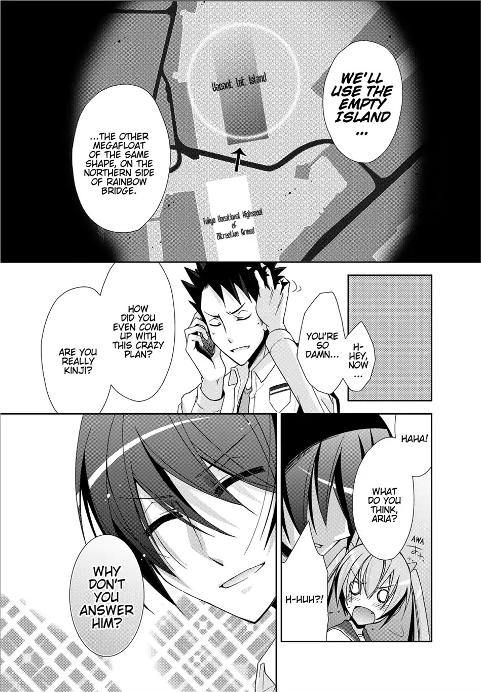 Hidan no Aria Chapter 14 page 33 - Chapter 14: Vol.3 Bullet 14: Satellite Call
