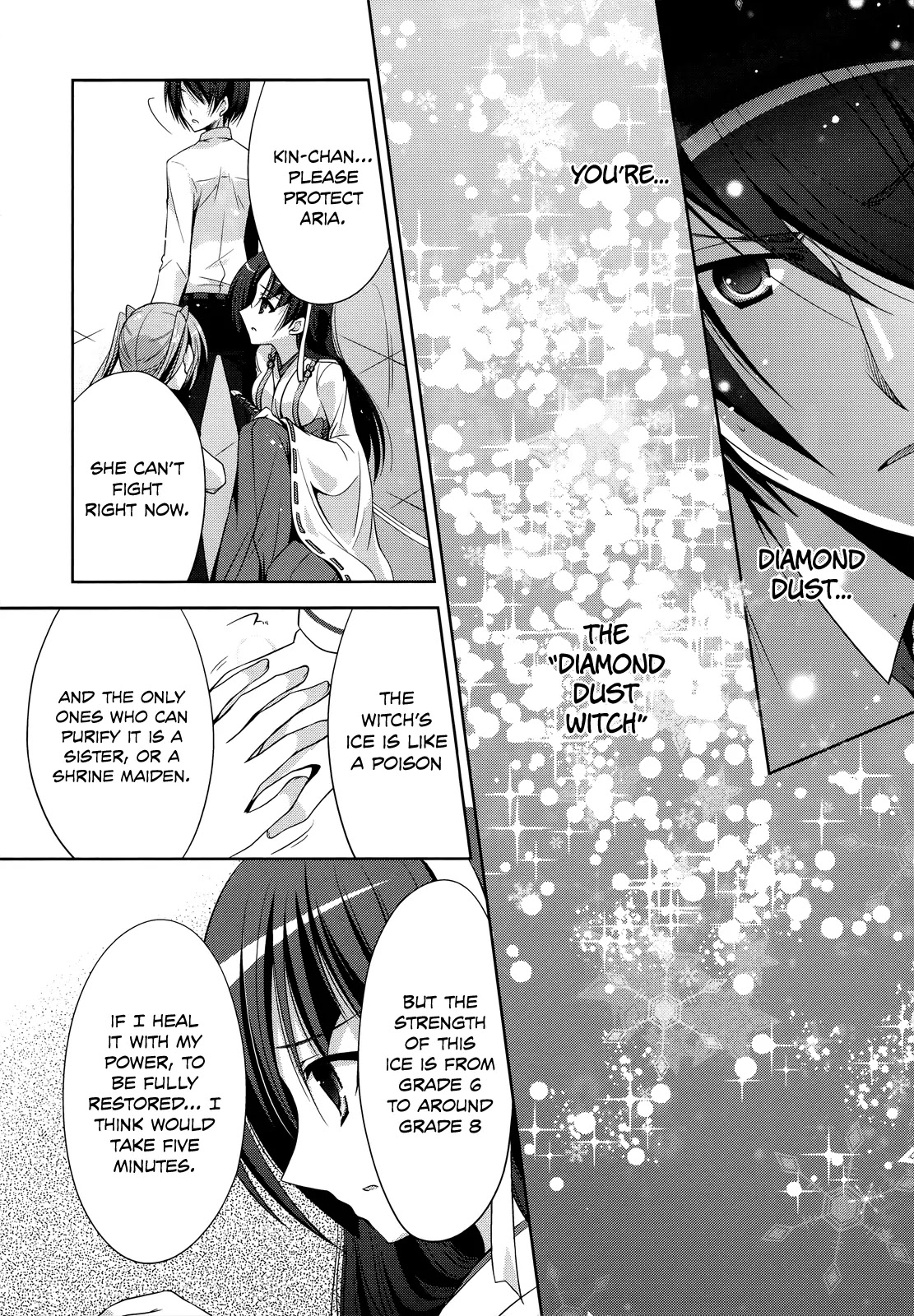 Hidan no Aria Chapter 26 page 11 - Chapter 26 : The Diamond Dust Witch VS The Scarlet Shrine Maiden