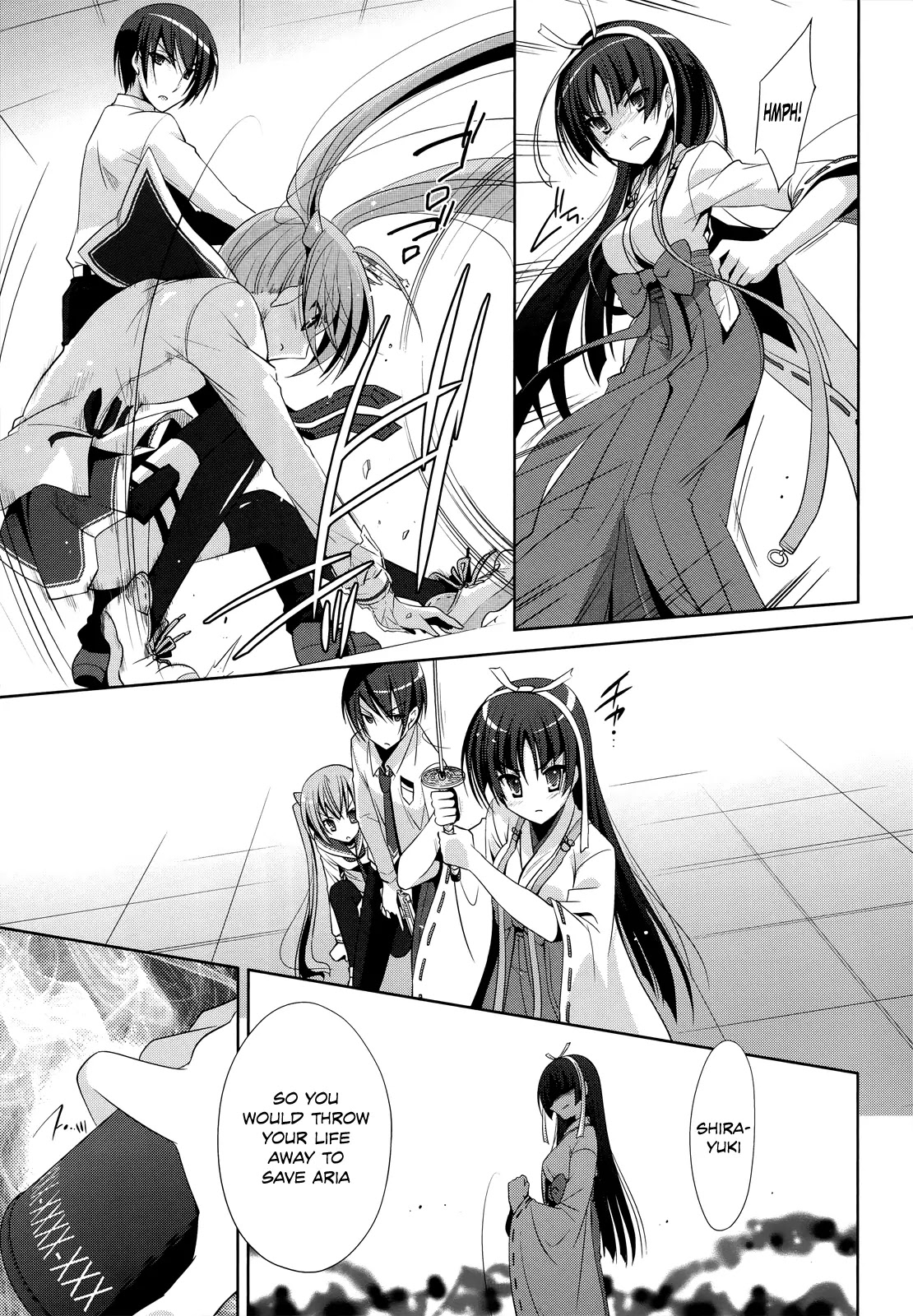 Hidan no Aria Chapter 26 page 4 - Chapter 26 : The Diamond Dust Witch VS The Scarlet Shrine Maiden