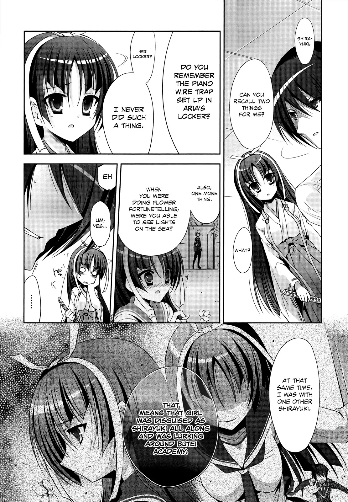 Hidan no Aria Chapter 26 page 7 - Chapter 26 : The Diamond Dust Witch VS The Scarlet Shrine Maiden
