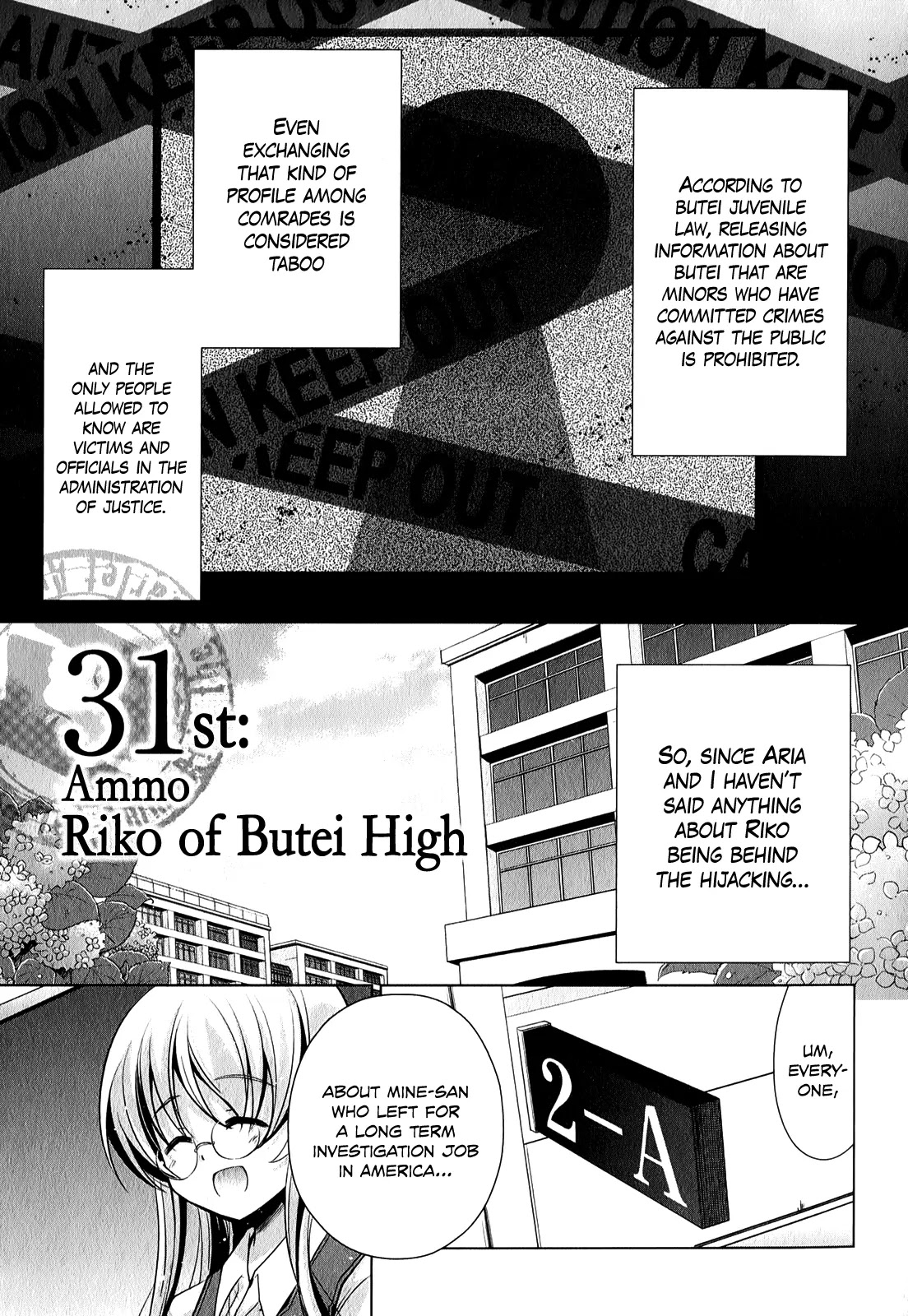 Hidan no Aria Chapter 31 page 2 - Chapter 31: Riko of Butei High