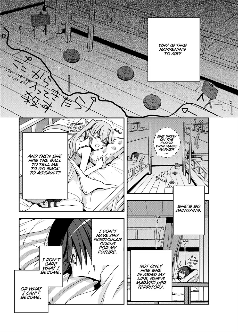 Hidan no Aria Chapter 5 page 14 - Chapter 5: Vol.1 Bullet 5: Between a Rock and a Hard Place