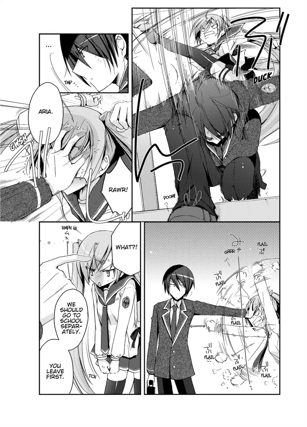 Hidan no Aria Chapter 5 page 17 - Chapter 5: Vol.1 Bullet 5: Between a Rock and a Hard Place