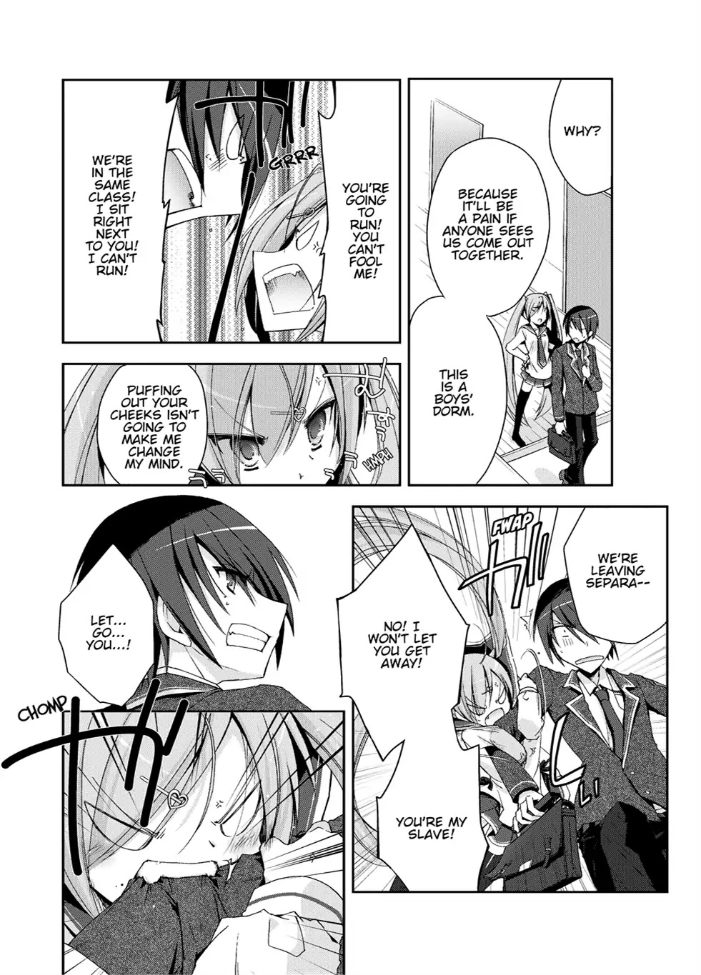 Hidan no Aria Chapter 5 page 18 - Chapter 5: Vol.1 Bullet 5: Between a Rock and a Hard Place