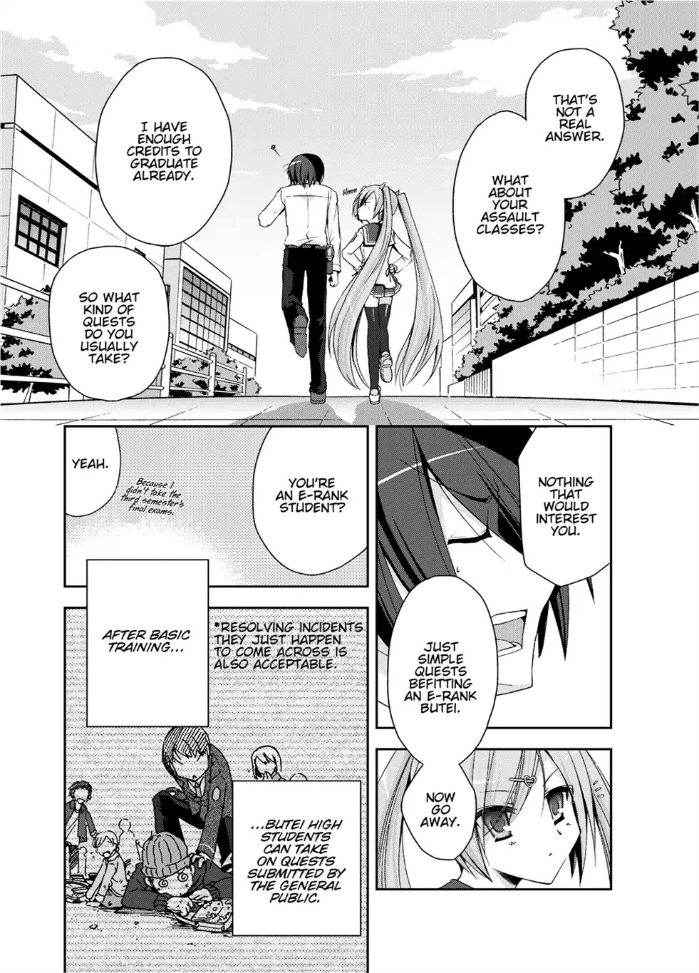 Hidan no Aria Chapter 5 page 22 - Chapter 5: Vol.1 Bullet 5: Between a Rock and a Hard Place