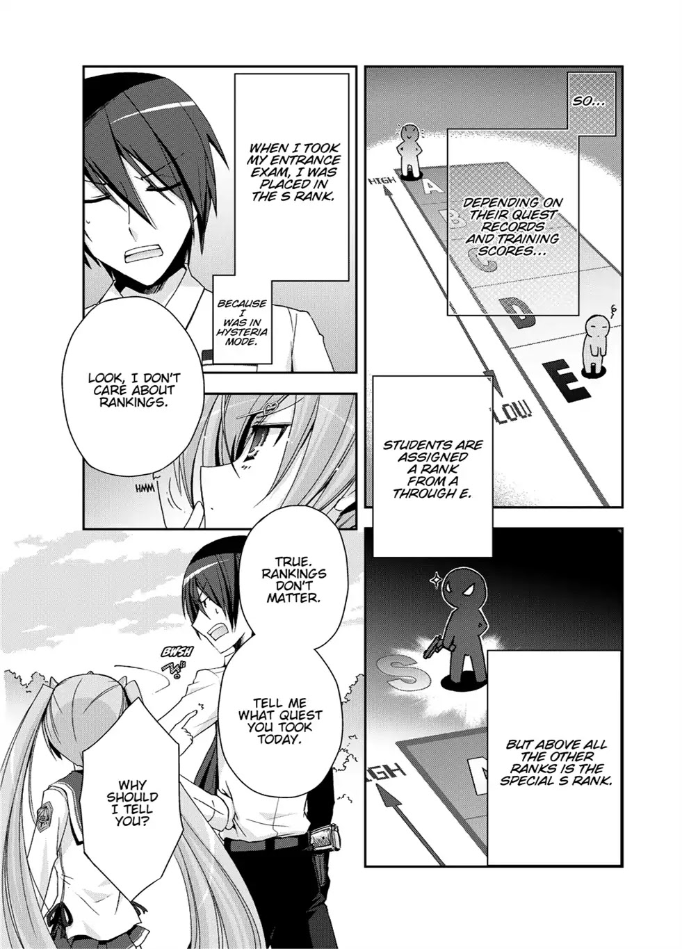 Hidan no Aria Chapter 5 page 23 - Chapter 5: Vol.1 Bullet 5: Between a Rock and a Hard Place