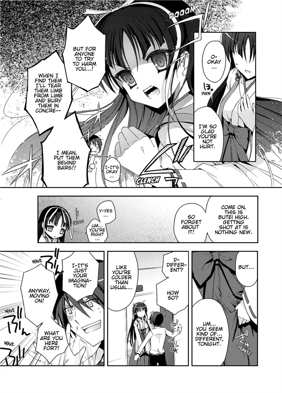 Hidan no Aria Chapter 5 page 5 - Chapter 5: Vol.1 Bullet 5: Between a Rock and a Hard Place