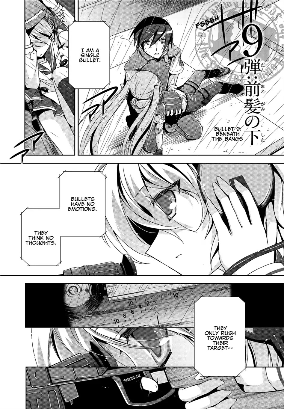 Hidan no Aria Chapter 9 page 1 - Chapter 9: Vol.2 Bullet 9: Beneath the Bangs