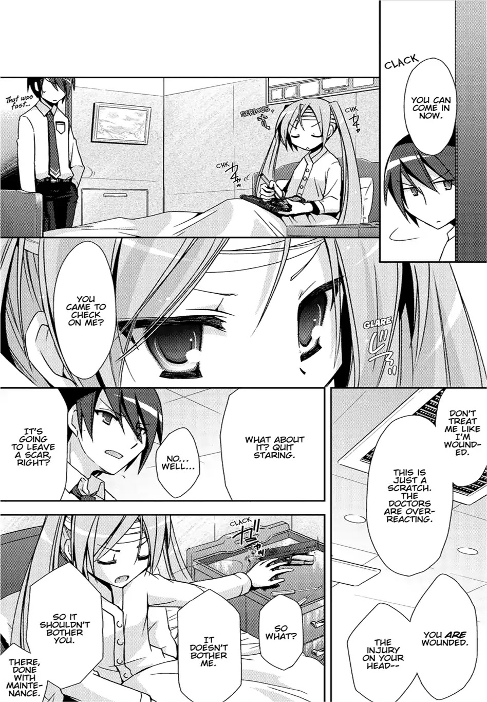 Hidan no Aria Chapter 9 page 10 - Chapter 9: Vol.2 Bullet 9: Beneath the Bangs