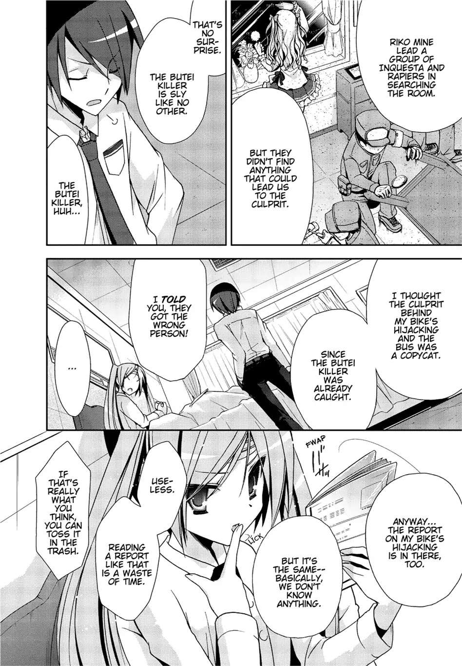 Hidan no Aria Chapter 9 page 13 - Chapter 9: Vol.2 Bullet 9: Beneath the Bangs