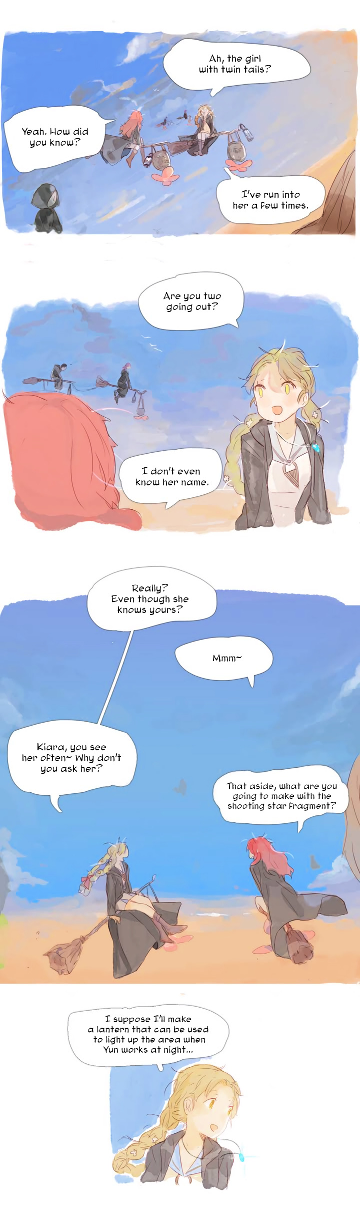 Hide in the Flowers Chapter 4 page 12 - Chapter 4 : Class about picking up Shooting star fragments