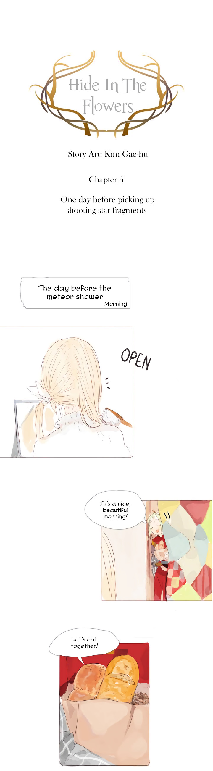 Hide in the Flowers Chapter 5 page 2 - Chapter 5 : One day before picking up shooting star fragments