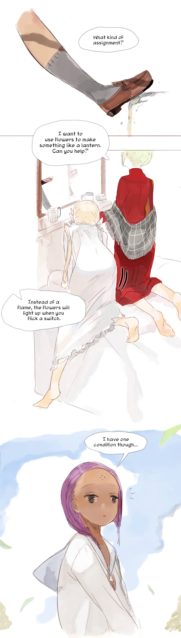 Hide in the Flowers Chapter 5 page 8 - Chapter 5 : One day before picking up shooting star fragments