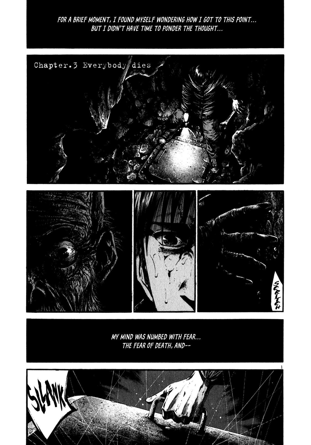 Hideout Chapter 3 page 1 - Chapter 3: Everybody Dies
