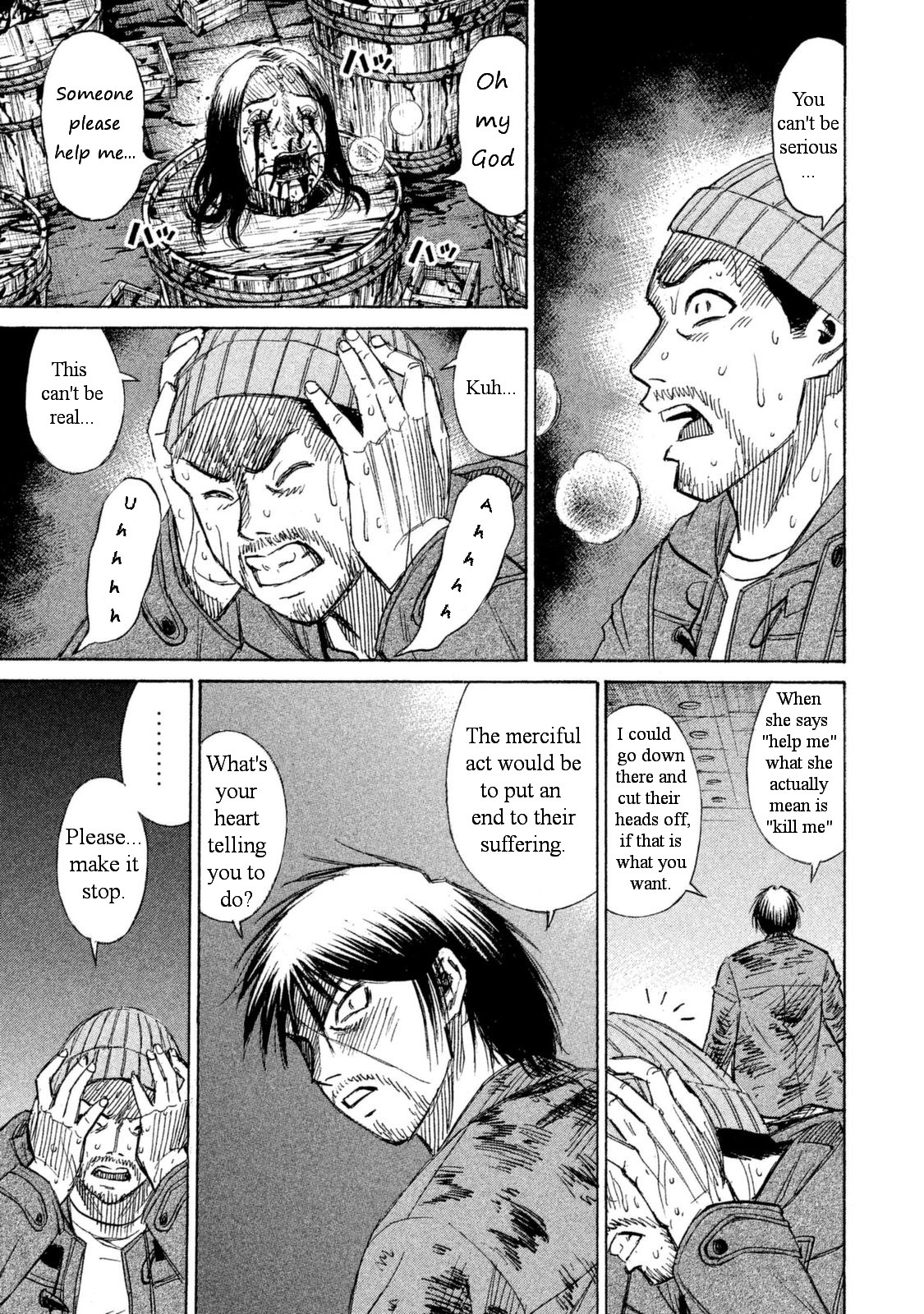 Higanjima - 48 Days Later Chapter 6 page 10 - Chapter 6: The Human Barrel