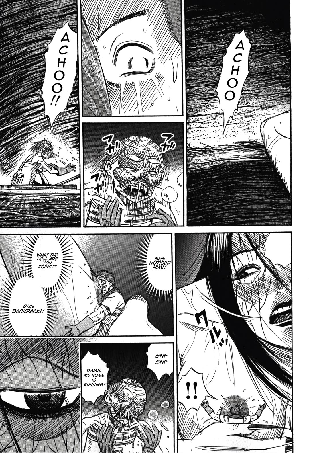 Higanjima - Saigo no 47 Hiai Chapter 106 page 8 - Chapter 106: Backpack