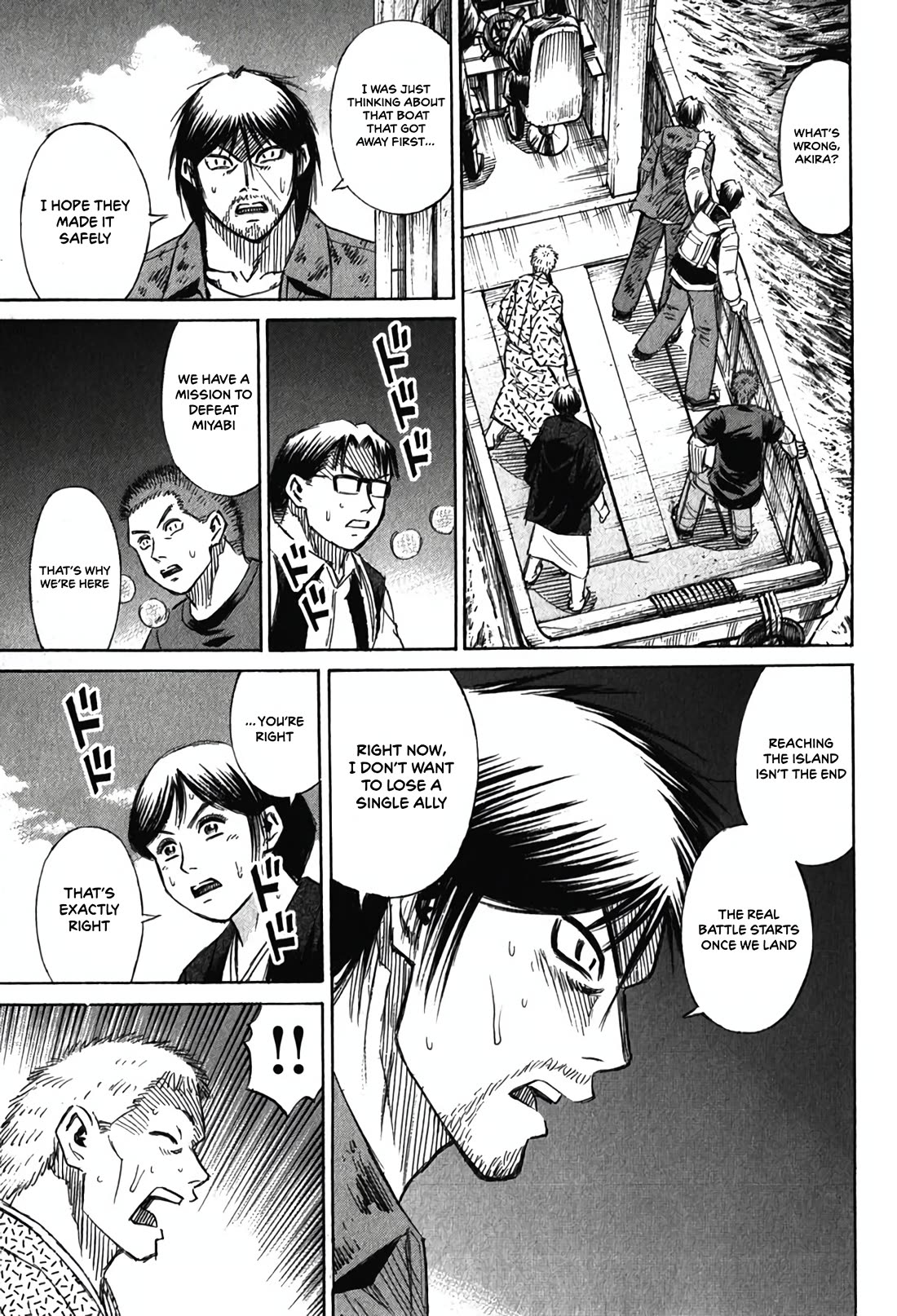 Higanjima - Saigo no 47 Hiai Chapter 132 page 15 - Chapter 132: In the Sea