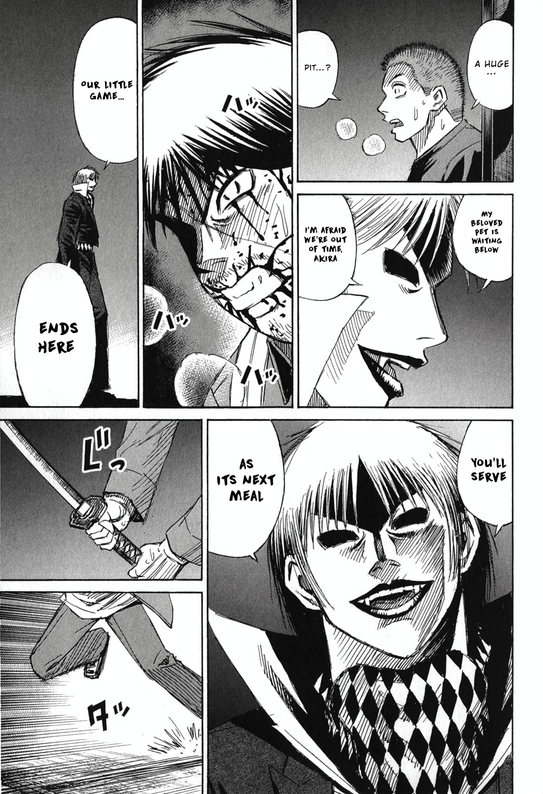 Higanjima - Saigo no 47 Hiai Chapter 143 page 11 - Chapter 143: The Pit