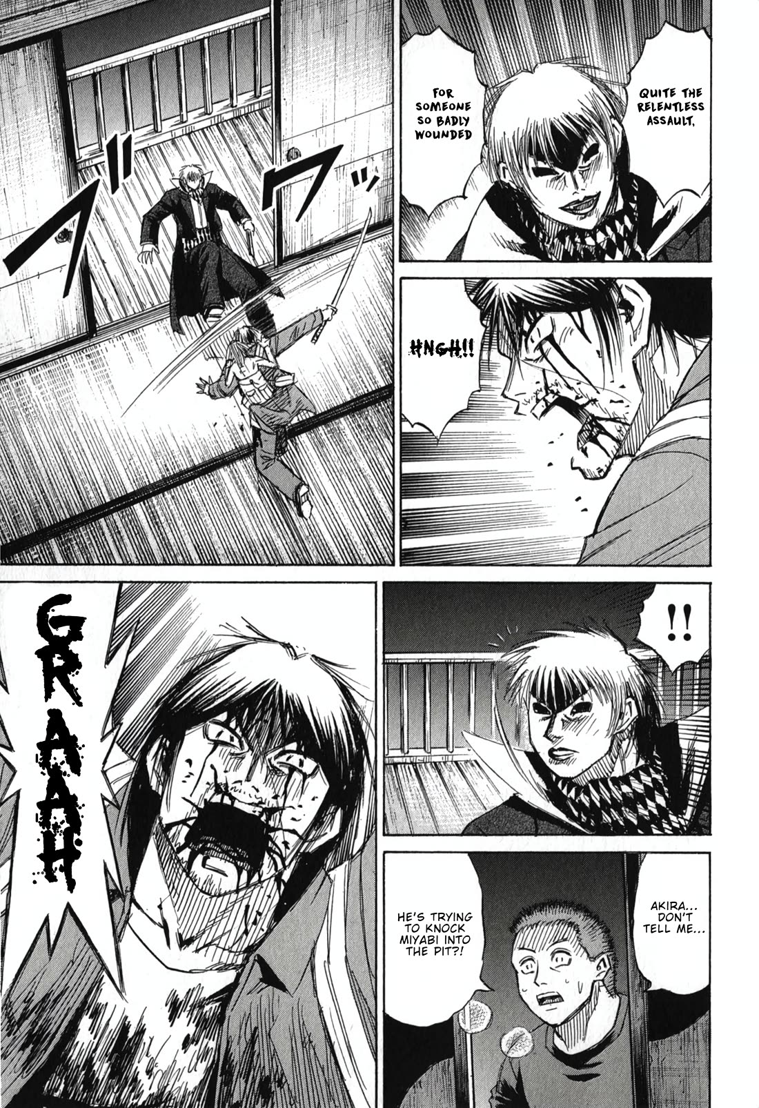 Higanjima - Saigo no 47 Hiai Chapter 143 page 13 - Chapter 143: The Pit