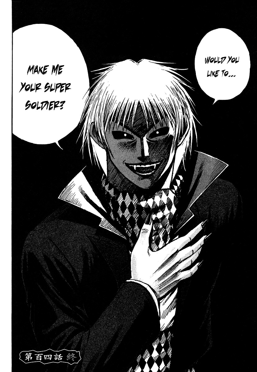 Higanjima Chapter 104 page 19 - Chapter 104: The Super Soldier