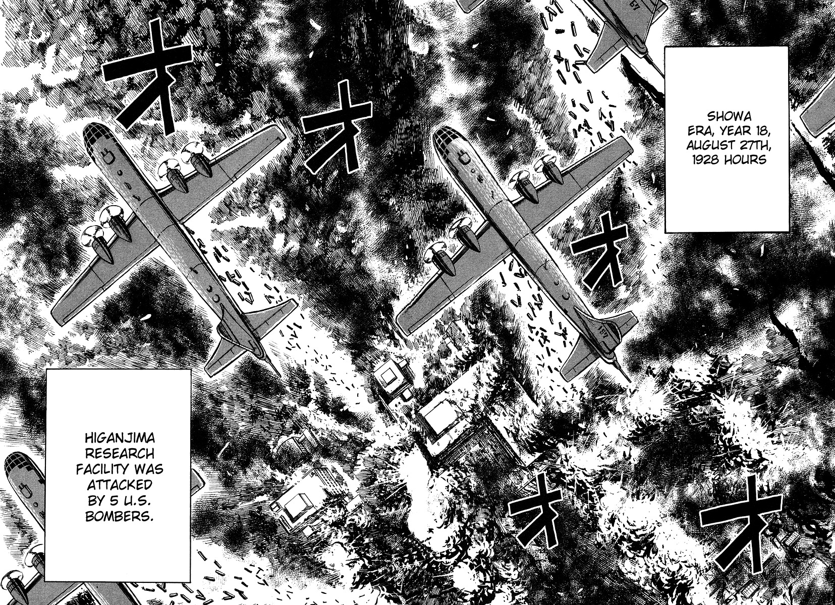 Higanjima Chapter 107 page 14 - Chapter 107: Air Raid