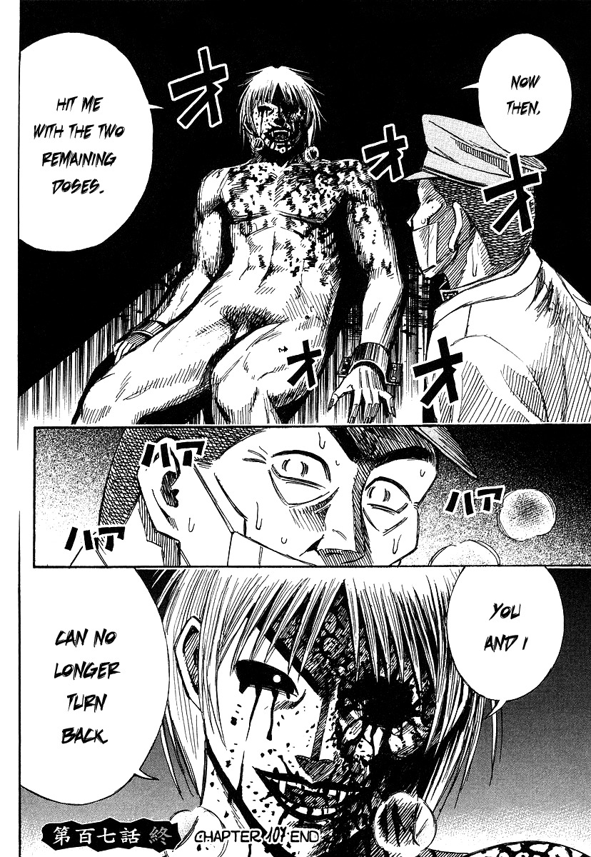 Higanjima Chapter 107 page 19 - Chapter 107: Air Raid