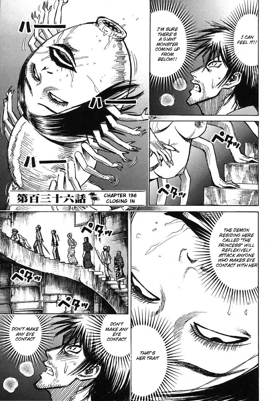 Higanjima Chapter 136 page 1 - Chapter 136: Closing In