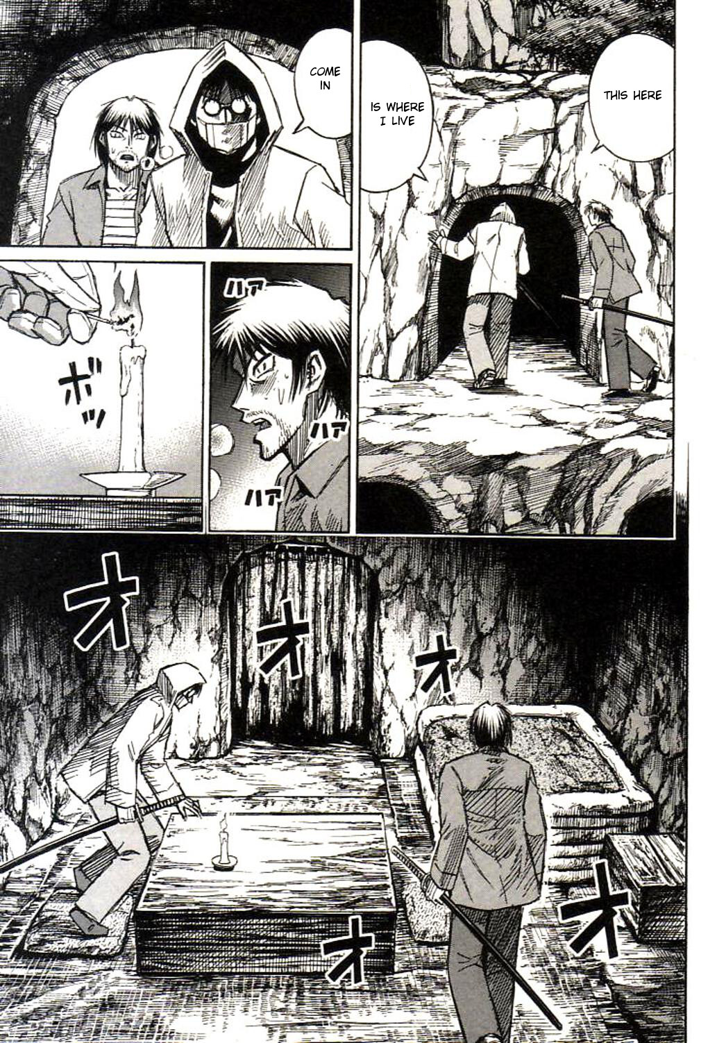 Higanjima Chapter 153 page 14 - Chapter 153: Hundred Holes Village
