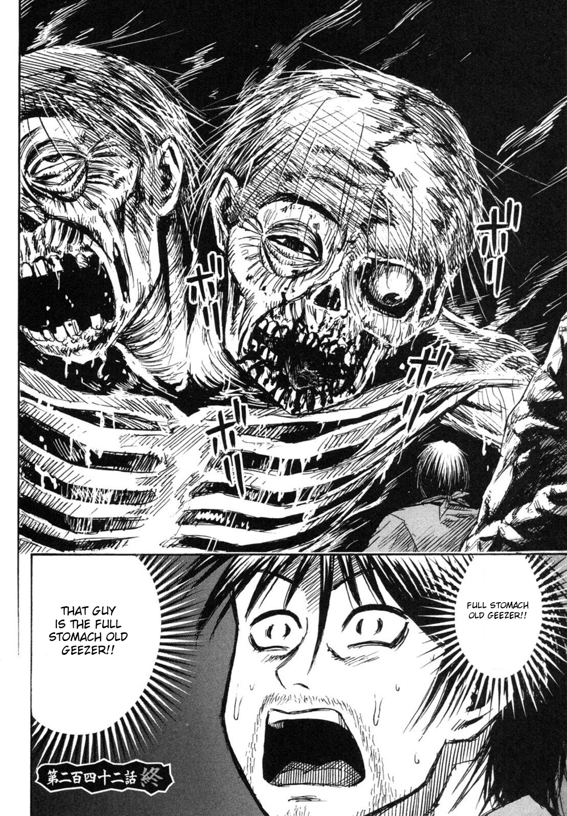 Higanjima Chapter 242 page 19 - Chapter 242: Full Stomach Old Geezer