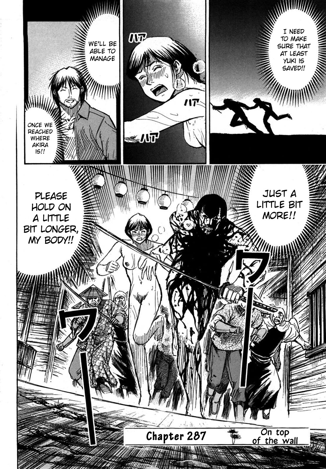 Higanjima Chapter 287 page 2 - Chapter 287: On Top Of The Wall