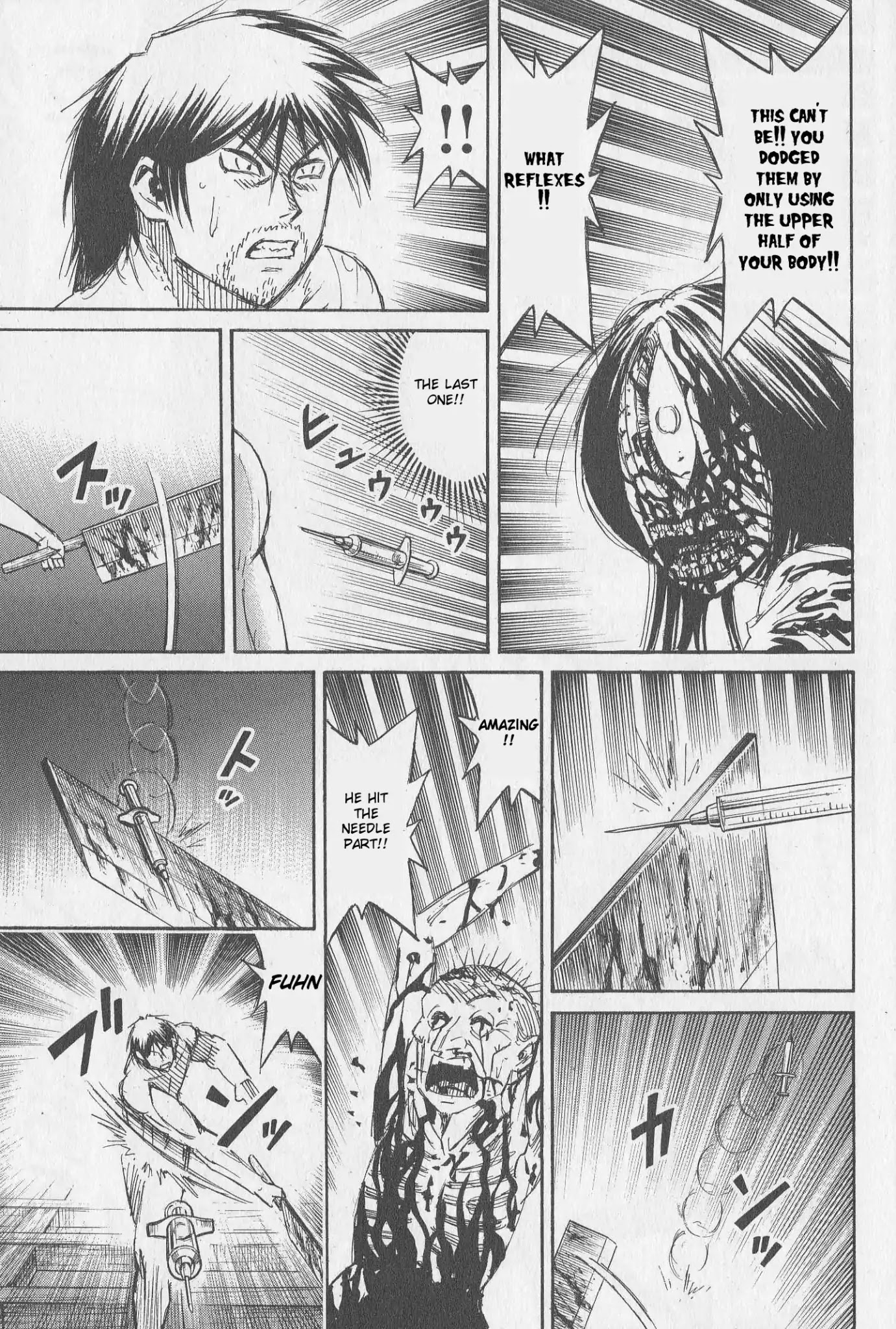 Higanjima Chapter 303 page 12 - Chapter 303: Offense And Defense On Top Of The Beams