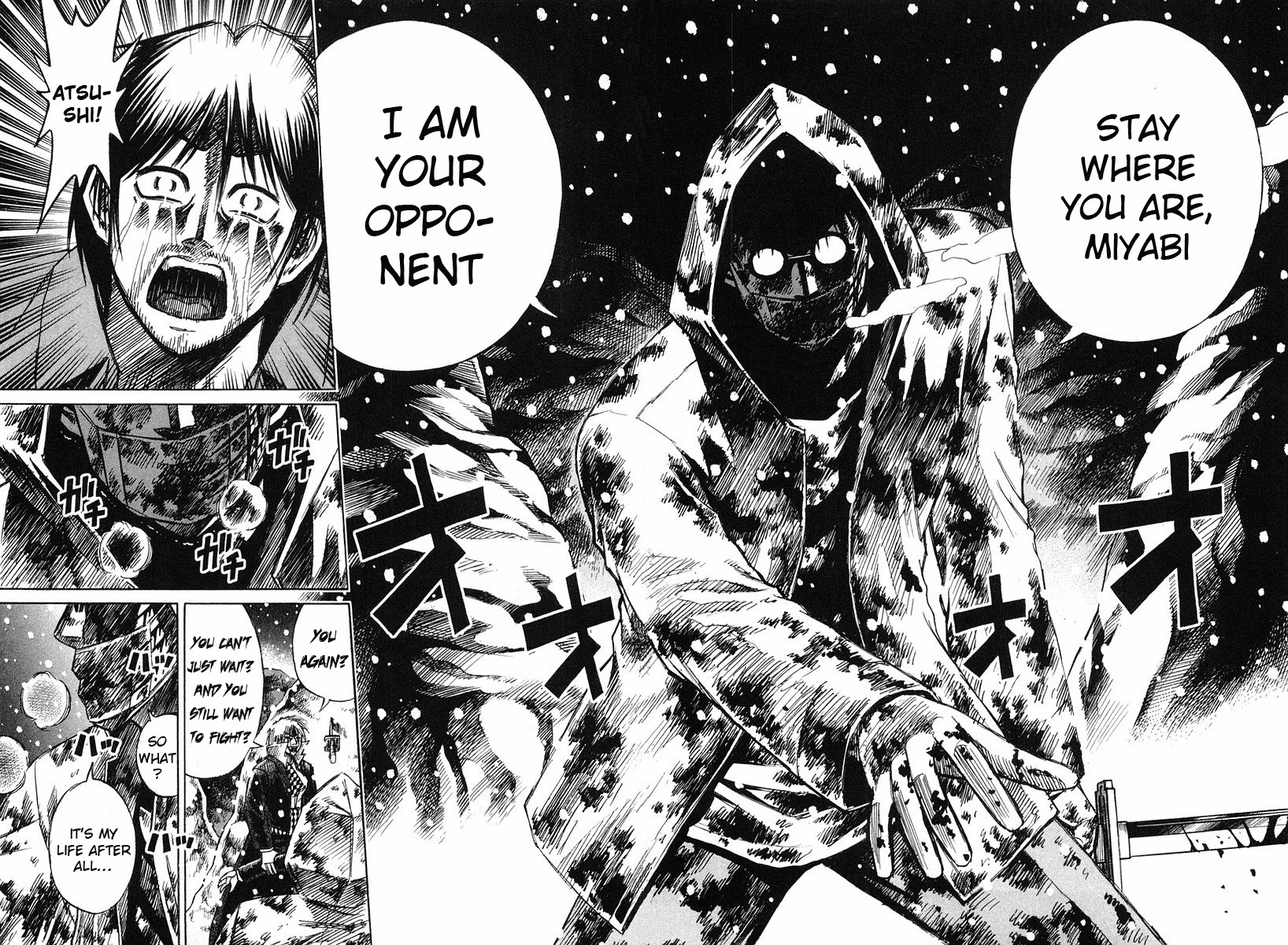 Higanjima Chapter 95 page 18 - Chapter 95: Blood Filled Spittle