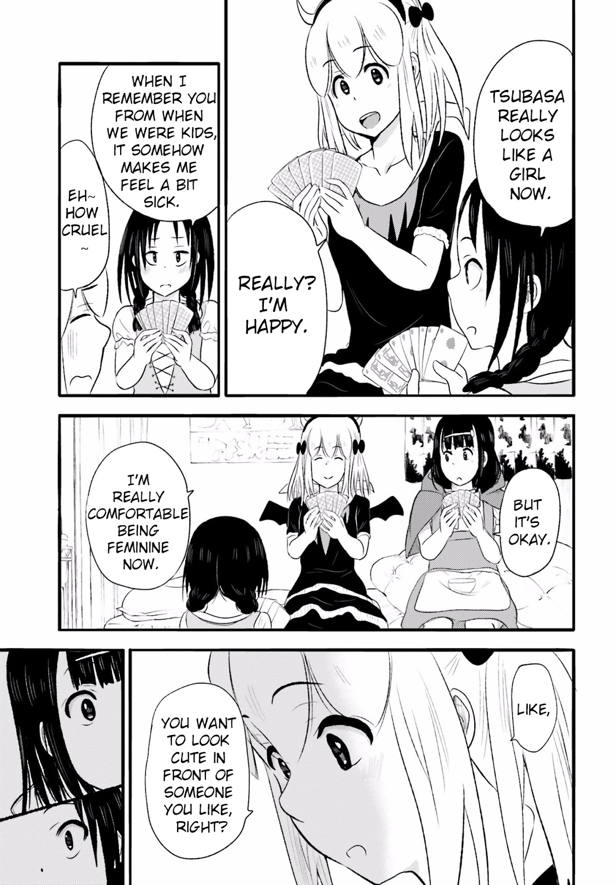 Higashi no Kurume to Tonari no Meguru Chapter 12 page 11 - Chapter 12: A Halloween full of girls? Even Afro is curious v2.
