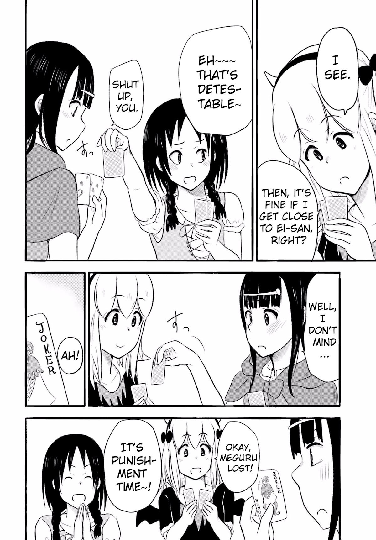 Higashi no Kurume to Tonari no Meguru Chapter 12 page 16 - Chapter 12: A Halloween full of girls? Even Afro is curious v2.