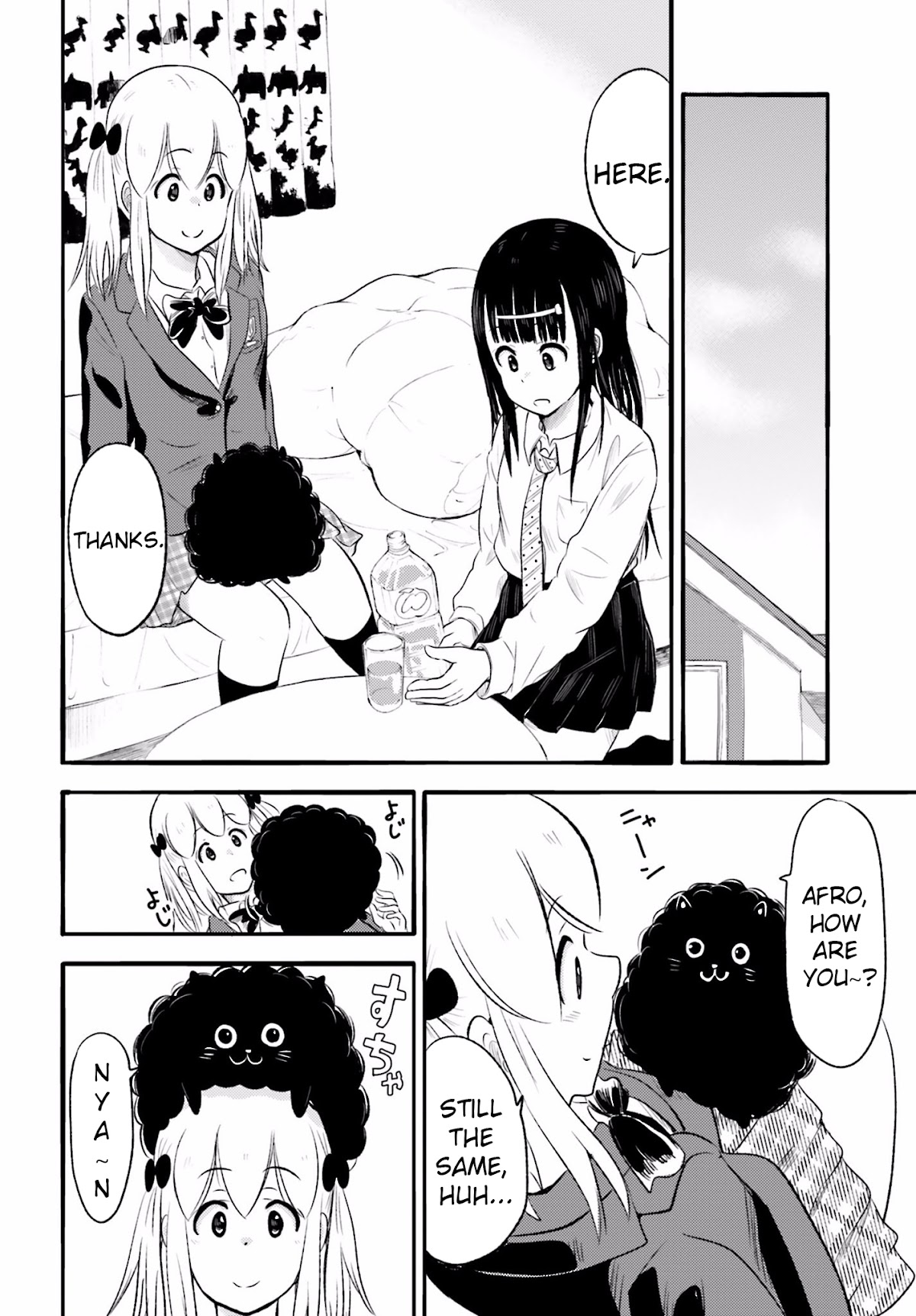 Higashi no Kurume to Tonari no Meguru Chapter 12 page 4 - Chapter 12: A Halloween full of girls? Even Afro is curious v2.