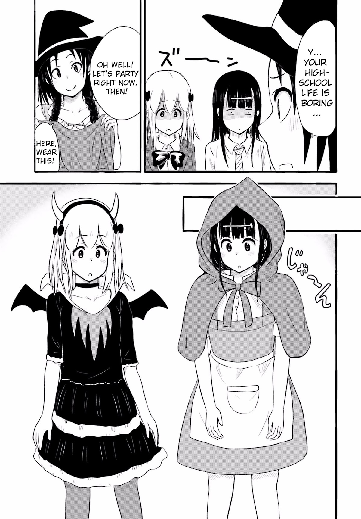 Higashi no Kurume to Tonari no Meguru Chapter 12 page 7 - Chapter 12: A Halloween full of girls? Even Afro is curious v2.