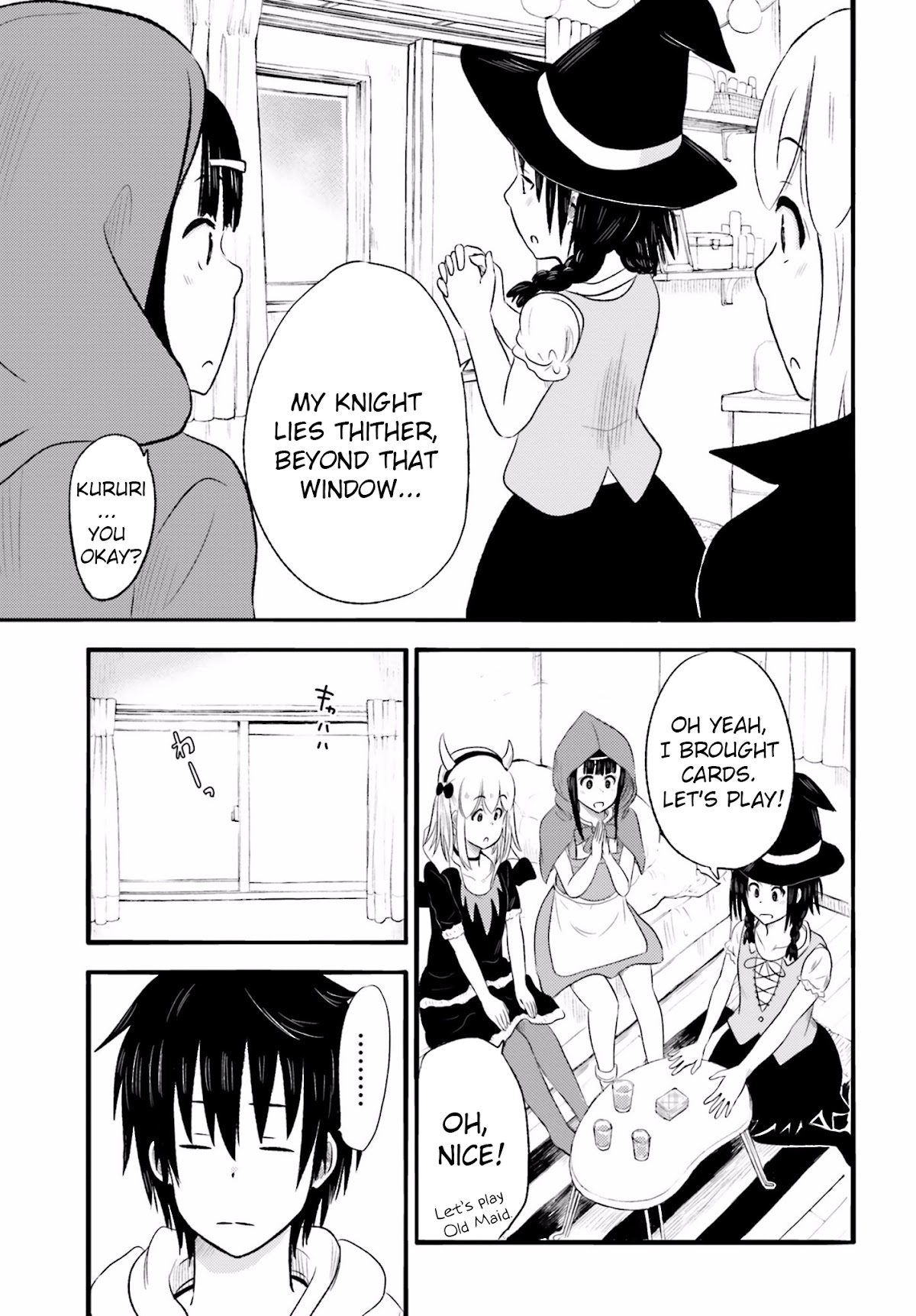 Higashi no Kurume to Tonari no Meguru Chapter 12 page 9 - Chapter 12: A Halloween full of girls? Even Afro is curious v2.