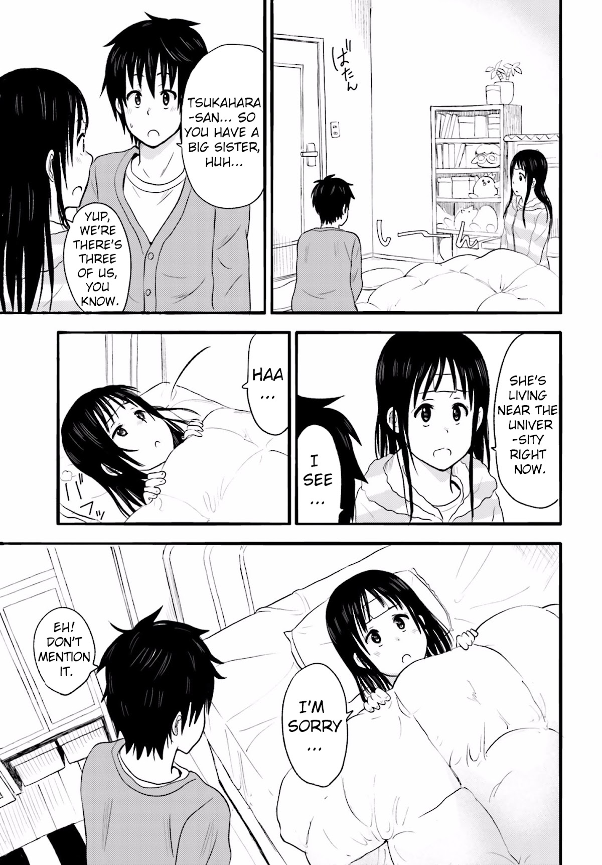 Higashi no Kurume to Tonari no Meguru Chapter 15 page 7 - Chapter 15: Gardening is also a part of Tsukahara-san's routine.
