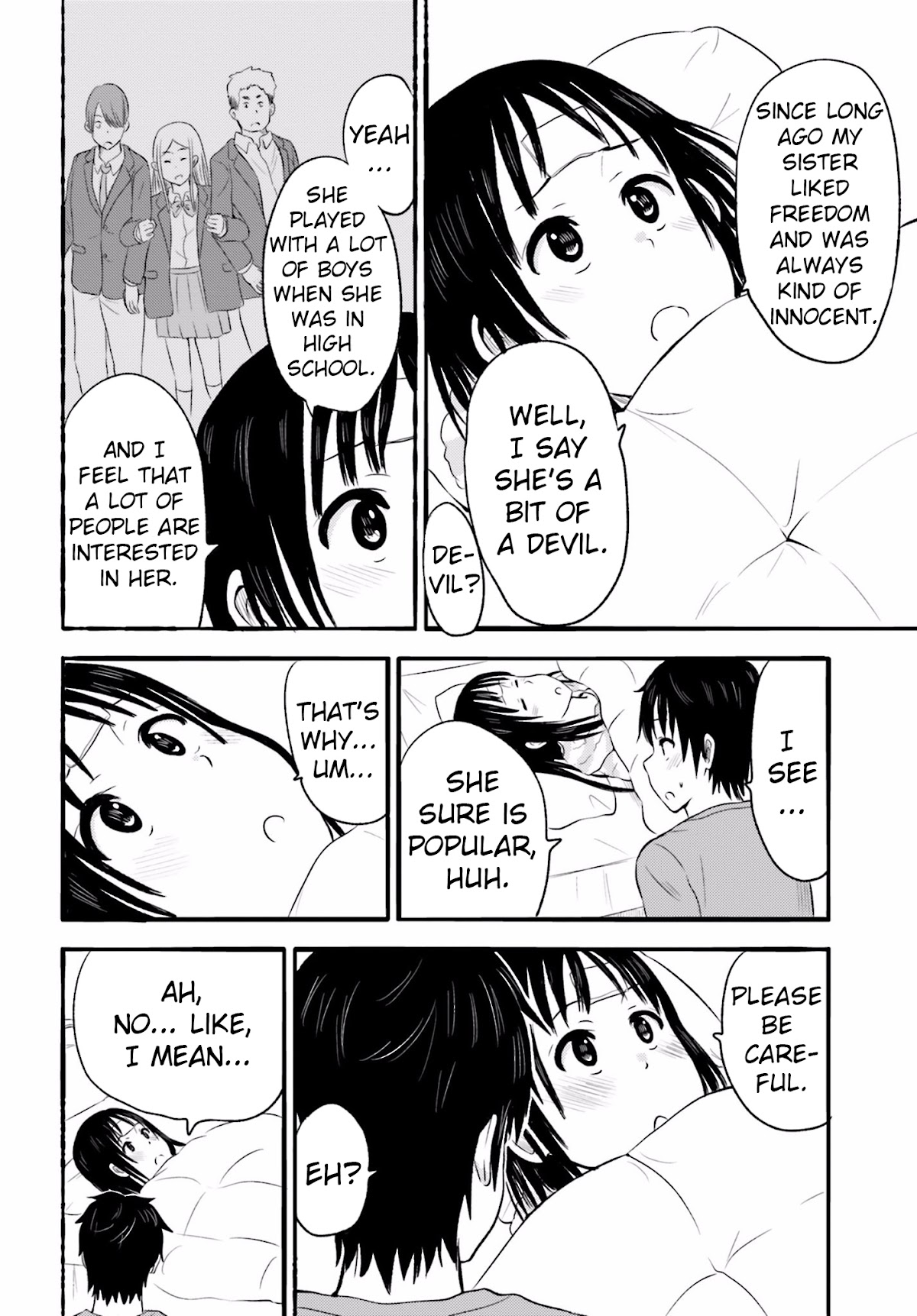 Higashi no Kurume to Tonari no Meguru Chapter 15 page 8 - Chapter 15: Gardening is also a part of Tsukahara-san's routine.
