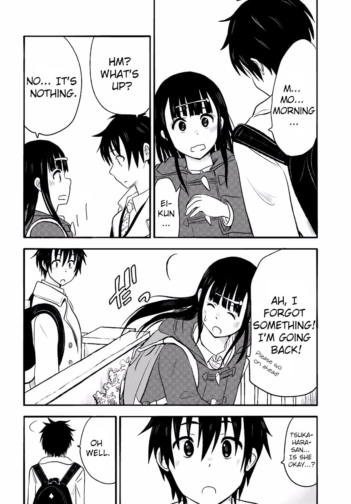 Higashi no Kurume to Tonari no Meguru Chapter 19 page 12 - Chapter 19: Tsukahara-san's departure from the past