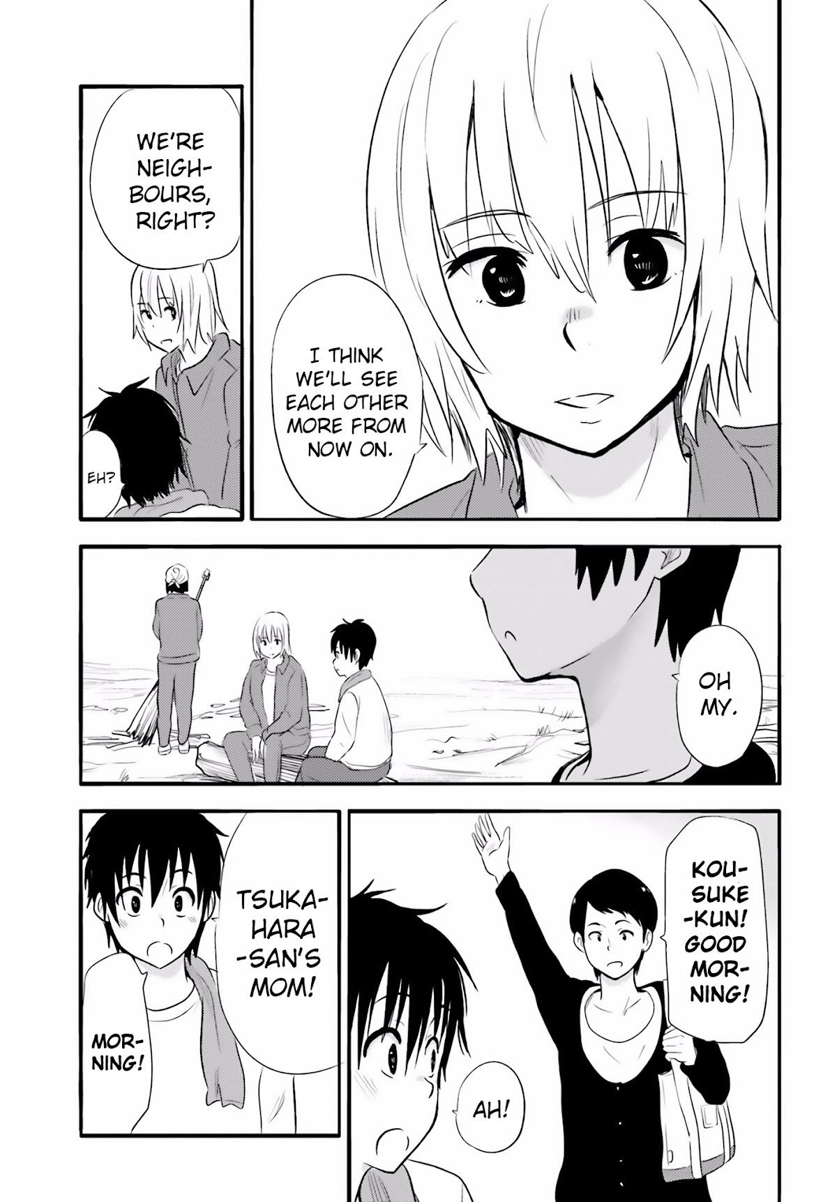 Higashi no Kurume to Tonari no Meguru Chapter 21 page 13 - Chapter 21: In front of Kousuke, an unexpected rival appears!?