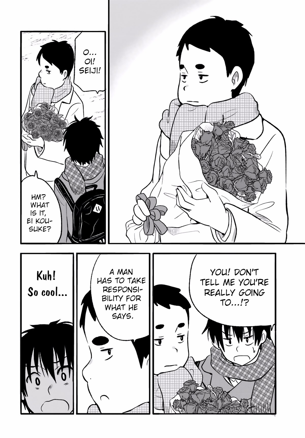 Higashi no Kurume to Tonari no Meguru Chapter 22 page 12 - Chapter 22: A New Rival Appeared, Kousuke's heart wavers...