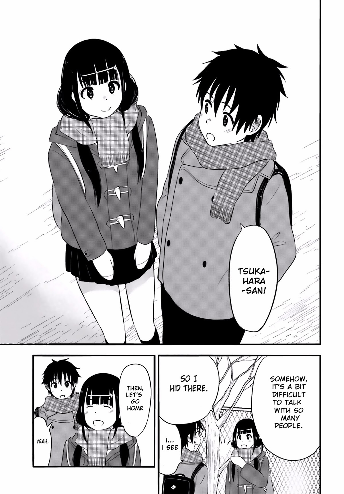 Higashi no Kurume to Tonari no Meguru Chapter 24 page 10 - Chapter 24: The beating heart beats faster than the winter sky.